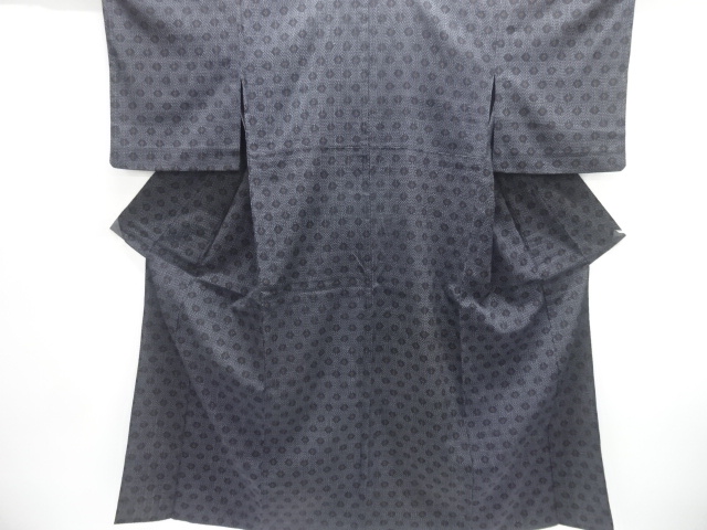 JAPANESE KIMONO / HITOE HON-SHIOZAWA KIMONO / WOVEN ABSTRACT PATTERN 